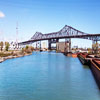 Chicago Skyway across Calumet River